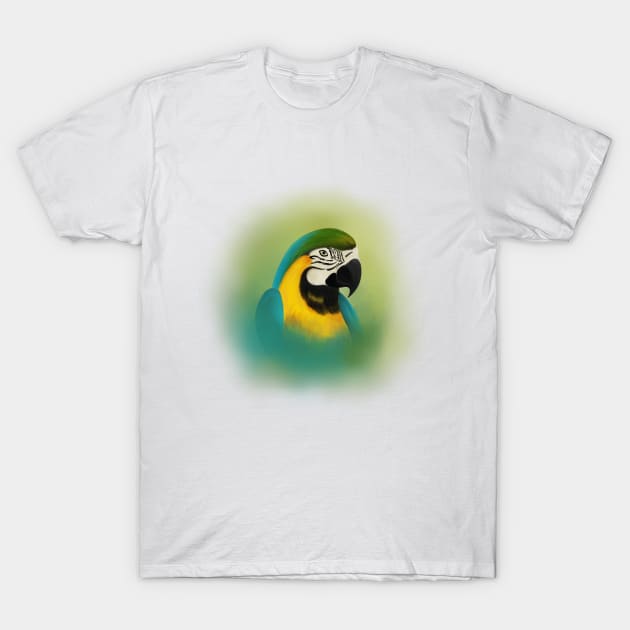 Tropical Macaw T-Shirt by Unalome_Designs